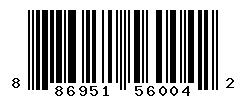 UPC barcode number 886951560042