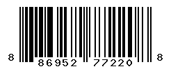 UPC barcode number 886952772208