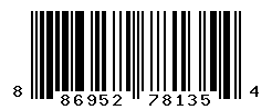 UPC barcode number 886952781354