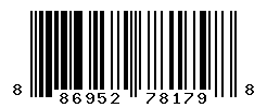 UPC barcode number 886952781798