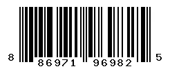 UPC barcode 886971969825