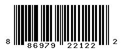 upc 886979221222 barcode image