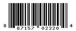 UPC barcode number 887157022204