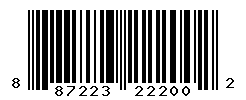 UPC barcode number 887223222002