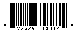 UPC barcode number 887276114149