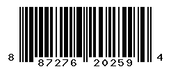 UPC barcode number 887276202594