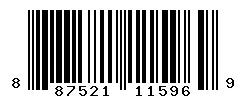 UPC barcode 887521115969