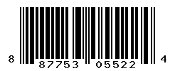 UPC barcode number 887753055224