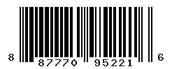 UPC barcode number 887770952216