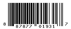 UPC barcode number 887877019317