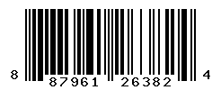 UPC barcode number 887961263824