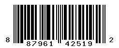 UPC barcode number 887961425192