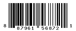 UPC barcode number 887961568721