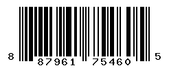 UPC barcode number 887961754605