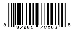 UPC 887961780635 barcode image