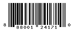 UPC 888001241710 barcode image