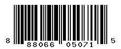 UPC barcode number 888066050715