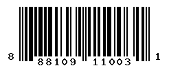 UPC barcode number 888109110031