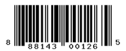 UPC barcode number 888143001265