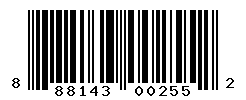 UPC barcode number 888143002552
