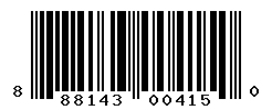 UPC barcode number 888143004150