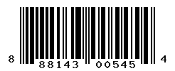 UPC barcode number 888143005454