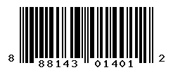 UPC barcode 888143014012
