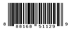 UPC barcode number 888168511299