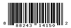 UPC barcode number 888243141502