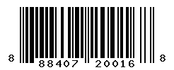 UPC barcode number 888407200168