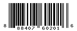 UPC barcode number 888407602016