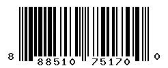 UPC barcode 888510751700