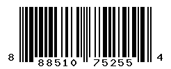 upc 888510752554 barcode image