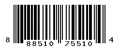 UPC barcode 888510755104
