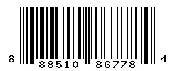 UPC barcode 888510867784