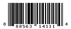 UPC barcode number 888563141114