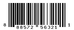 UPC barcode number 888572563211