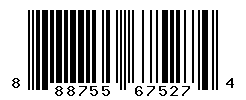 UPC barcode number 888755675274