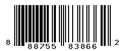 UPC barcode number 888755838662