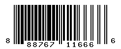 upc 888767116666 barcode image