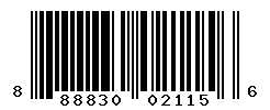 UPC barcode number 888830021156