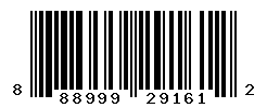 UPC barcode number 888999291612