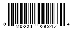 UPC barcode number 889021092474