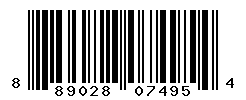 UPC barcode number 889028074954