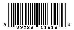 UPC barcode number 889028118184