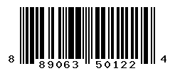 UPC barcode number 889063501224