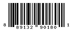 UPC barcode number 889132901801