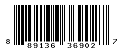 UPC barcode number 889136369027