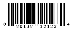 UPC barcode number 889138121234