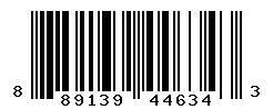 upc 889139446343 barcode image